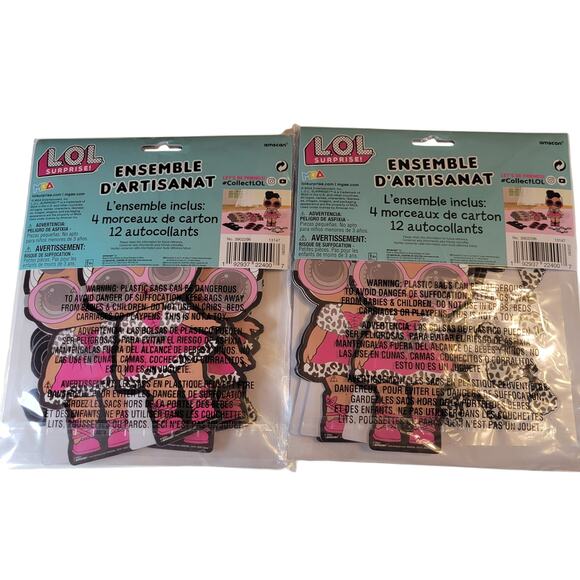 LOL Surprise Doll Party Kit for 8 Plates, Decor, Lanterns, Pens Straws Huge Lot - Picture 9 of 16